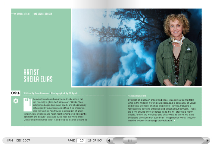 sheila elias six degrees magazine article